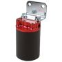 Aeromotive 12319 Canister Fuel Filter - 3/8 NPT/100-Micron (Red Housing w/Black Sleeve)