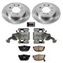 PowerStop KCOE5905 OE Stock Replacement Low-Dust Ceramic Brake Pad, Rotor and Caliper Kit
