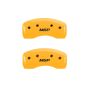 MGP 2 Caliper Covers Engraved Rear MGP Yellow Finish Black Characters 2017 Ford Focus