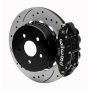 Wilwood 140-16179-D 2020+ Jeep Gladiator Narrow Superlite 4R Rear Drill & Slot. Brake Kit 14.00in Black w/ Lines