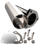 QTP 10250 2.5in Weld-On QTEC Exhaust Cutout Y-Pipe