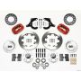 Wilwood 140-11010-R Forged Dynalite Front Kit 11.75in Red 55-57 Chevy