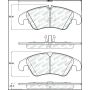 Stoptech 305.13220 Street Select 08-17 Audi A5 Front Brake Pads