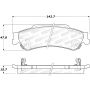 Stoptech 305.07290 Street Select Brake Pads