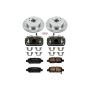 PowerStop KCOE2427 OE Stock Replacement Low-Dust Ceramic Brake Pad, Rotor and Caliper Kit