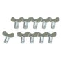Moroso 71276 Quick Fastener - Butterfly Head - 5/16in x .400in - Steel - 10 Pack