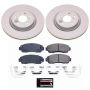 PowerStop CRK8928 Genuine Geomet Coated Rotor and Low-Dust Ceramic Brake Pad Kit
