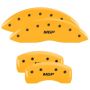 MGP 4 Caliper Covers Engraved Front & Rear MGP Yellow Finish Black Characters 2019 Ford Edge