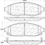 Stoptech 309.10800 Sport Brake Pads w/Shims and Hardware - Rear