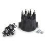 MSD IGNITION MSD84333 Distributor Cap & Ret- Chevy V8 HEI- Black