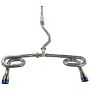 Remark RK-C2063H-11T 2022+ Honda Civic Sport Sedan (FE2) Catback Exhaust - Dual Burnt Stainless Steel Tips