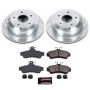 PowerStop K1601 Z23 Daily Driver Carbon-Fiber Ceramic Brake Pad and Drilled & Slotted Rotor Kit