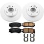 PowerStop CRK6309 Genuine Geomet Coated Rotor and Low-Dust Ceramic Brake Pad Kit