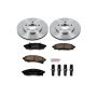 PowerStop KOE1498 OE Stock Replacement Low-Dust Ceramic Brake Pad and Rotor Kit