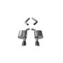 CORSA Performance 21019BLK Corsa 2017-2020 Dodge Charger 6.4L/17-19 Dodge Charger 5.7L Black Sport AxleBack Exhaust w/4.5inTips