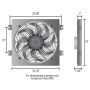 Derale 20161 Electric Fan Kit, Direct Fit