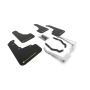 Rally Armor MF46-LTUR-BLK/PYP Black Mud Flap/Yellow Pearl Logo