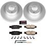 PowerStop CRK3087 Genuine Geomet Coated Rotor and Carbon-Fiber Ceramic Brake Pad Kit