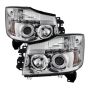 SPYDER 5011589 Projector Headlights - LED Halo - Chrome