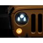 Raxiom J154695 07-18 Jeep Wrangler JK 7-In LED Headlights- Blk Housing (Clear Lens)