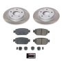 PowerStop SC7515 Semi-Coated Rotor and Low-Dust Ceramic Brake Pad Kit