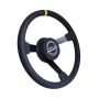 NRG RST-380MB-A Reinforced Steering Wheel (380mm) Nascar/ Alcantara 3 Spoke w/  Logo/ Removable Crushed Pad