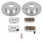 PowerStop K666-26 Z26 Street Performance Ceramic Brake Pad and Drilled & Slotted Rotor Kit