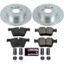 PowerStop K8152 Z23 Daily Driver Carbon-Fiber Ceramic Brake Pad and Drilled & Slotted Rotor Kit
