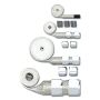 RACING POWER CO-PACKAGED RPCR6678 Chrome Braided Hose Sle eving Kit