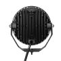 Go Rhino 750800711SRS Xplor Blackout Series Round LED Spot Light Beam w/DRL (Surface/Thread Stud Mnt) 7in. - Blk