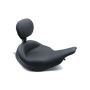 Mustang Motorcycle 79449 Mustang 97-07 Harley Electra Glide, Rd Glide Super Touring Solo Seat w/Driver Backrest - Black