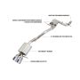 AWE Tuning 3015-22062 Mk5 Jetta 2.0T - GLI Touring Edition Exhaust - Polished Silver Tips