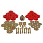 ENERGY SUSPENSION ENE3-4166R BODY MOUNT SET EXC. CCON VERTIBLE