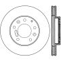 Centric Mazda Premium Brake CryoStop Rotor