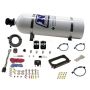 Nitrous Express 20950-15 FORD 4 VALVE NITROUS PLATE SYSTEM (50-300HP) WITH 15LB BOTTLE