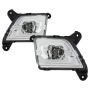 SPYDER 5086983 OEM Style Full LED Fog Light w/Universal Switch - Clear