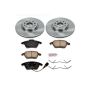 PowerStop KOE2259 OE Stock Replacement Low-Dust Ceramic Brake Pad and Rotor Kit