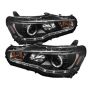 SPYDER 5039392 Projector Headlights - LED Halo - DRL - Black