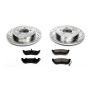 PowerStop K1929 Z23 Daily Driver Carbon-Fiber Ceramic Brake Pad and Drilled & Slotted Rotor Kit