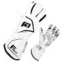 K1 RACEGEAR K1R23-FLT-WG-M Gloves Flight Medium White