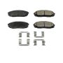 PowerStop 17-1814 PowerStop - Z17 Low-Dust Ceramic Brake Pads with Hardware