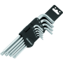 BikeMaster 151584 9-pc Ball End Short Wrench Set - Torx