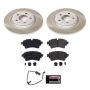 PowerStop SC8091 Semi-Coated Rotor and Low-Dust Ceramic Brake Pad Kit
