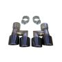 Corsa Performance 21038BLK Twin 4.0in. Black PVD Pro-Series Tip Kit (Clamps Included)