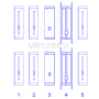 King Engine Bearings MB5088SI0.75 ChevrolET/Isuzu Ohv Ln2 (Size +0.75mm) Main Bearing Set
