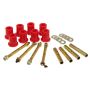 Prothane 76-86 Jeep CJ5/7/8 Rear Shackle Bushings - Red