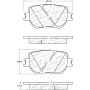 StopTech 14-15 Lexus IS Street Select Front Brake Pads