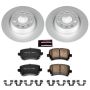 PowerStop CRK5662 Genuine Geomet Coated Rotor and Carbon-Fiber Ceramic Brake Pad Kit
