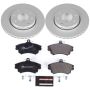 PowerStop ESK911 Genuine Geomet Coated Rotors, ECE-R90 Brake Pads + Hardware Kit