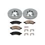 PowerStop KOE5405 OE Stock Replacement Low-Dust Ceramic Brake Pad and Rotor Kit